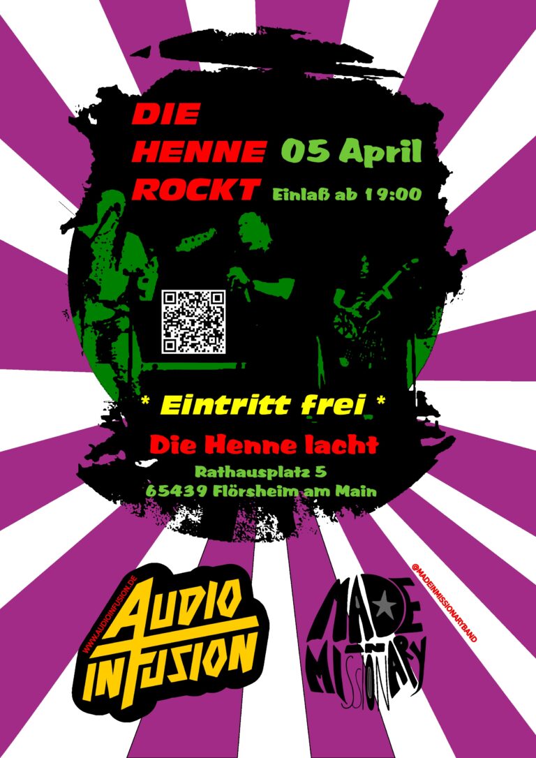 Plakat für die Henne rockt
